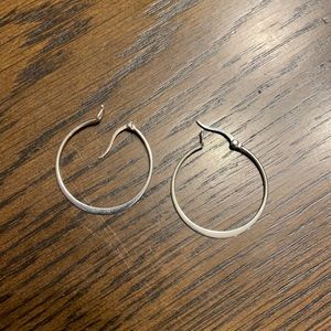 Sterling silver hoops